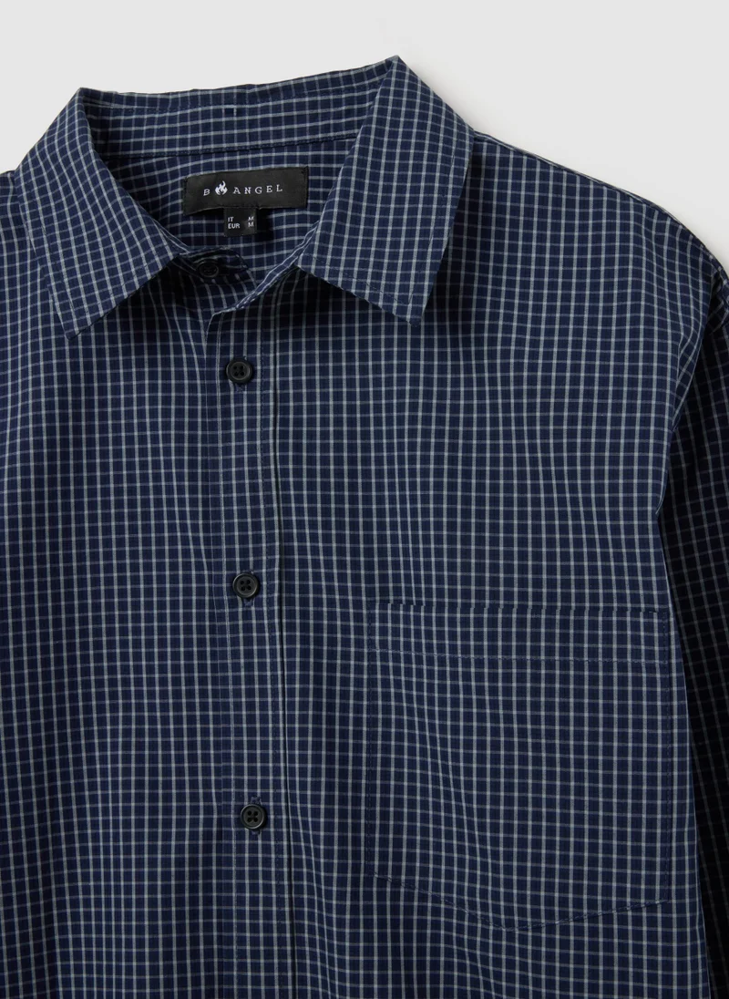 Ovs OVS Blue Pure Cotton Shirt Regular Fit